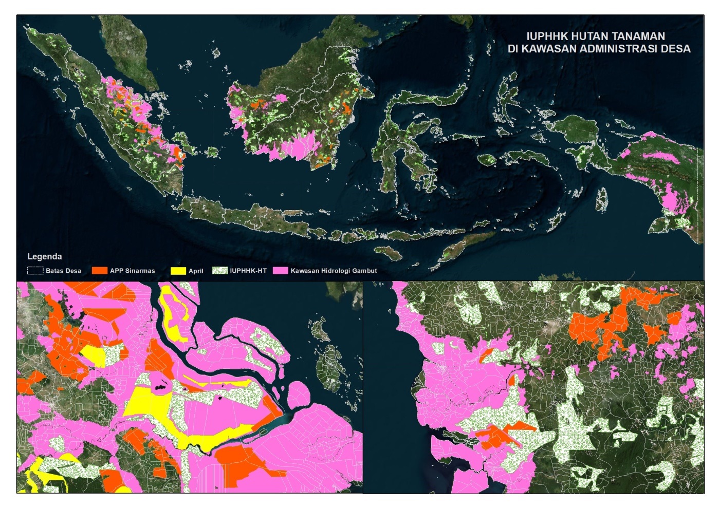 Indonesia The Trail Of Destruction Behind A Sheet Of Paper Wrm In English